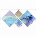 Set 4 tablouri decorative, 4MDF1151483585, MDF, Imprimat UV, Multicolor