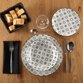 Serviciu de masa 18 piese Malta, Versa, portelan, gri