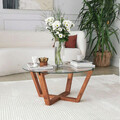 Masuta de cafea, Neostill, Lotus, 75x35x75 cm, Lemn