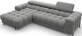 Coltar extensibil dreapta 3 locuri ELTAP, LT-06SO, Felro, 285x181x93 cm, lemn/poliester, gri inchis