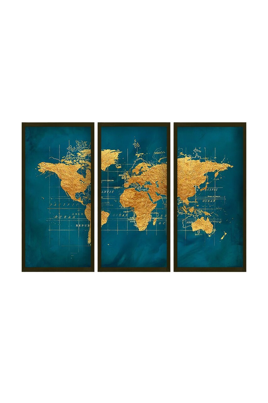 Set 3 tablouri decorative, Artsmdfdkset14, Vopsea: 100% MDF (grosime: 2,7 mm), Multicolor - view 2