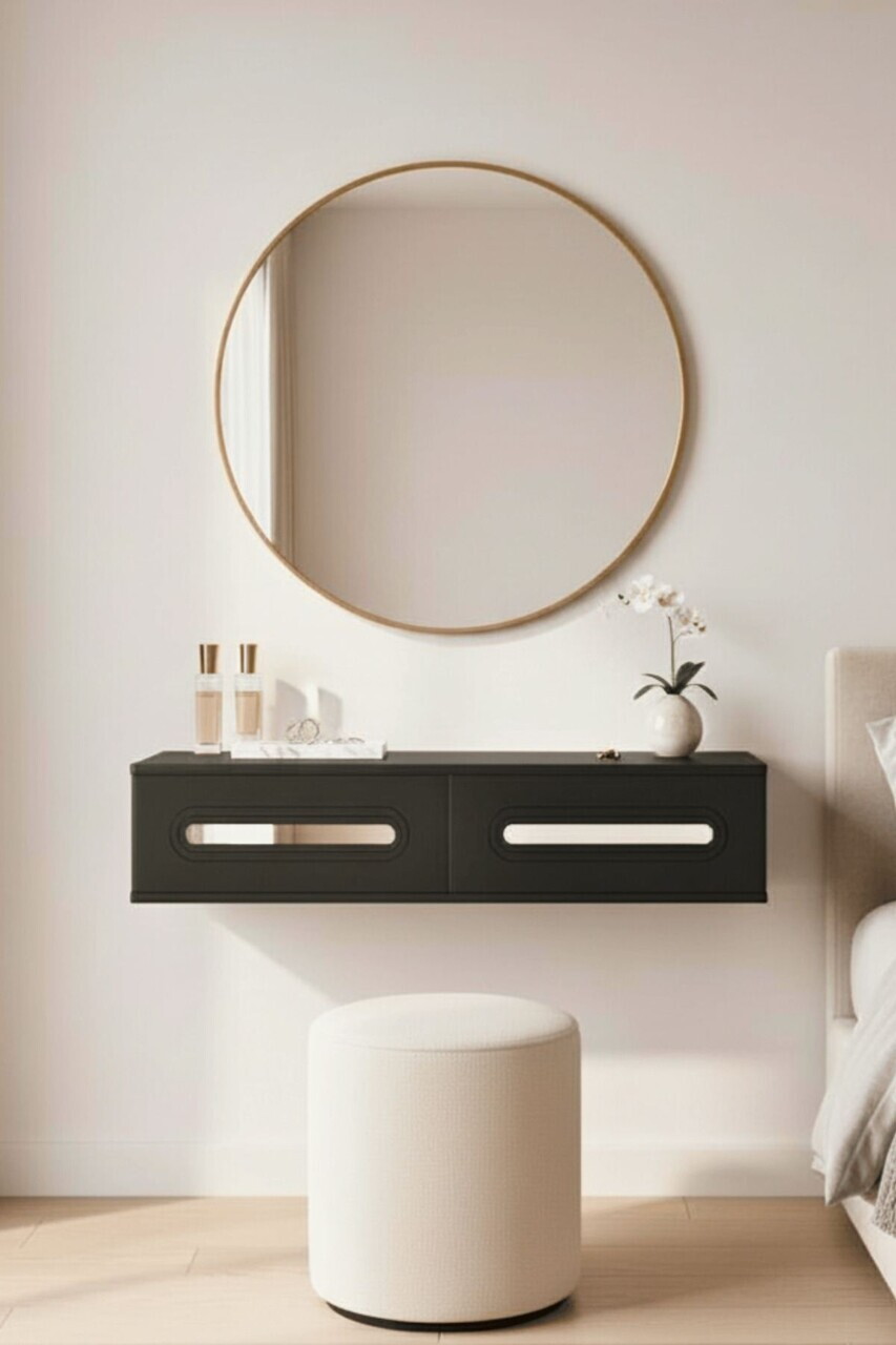 Dulap, Hanah Home, Rany 120, 120x25.5x29.6 cm, Antracit / Argintiu — imaginea 2