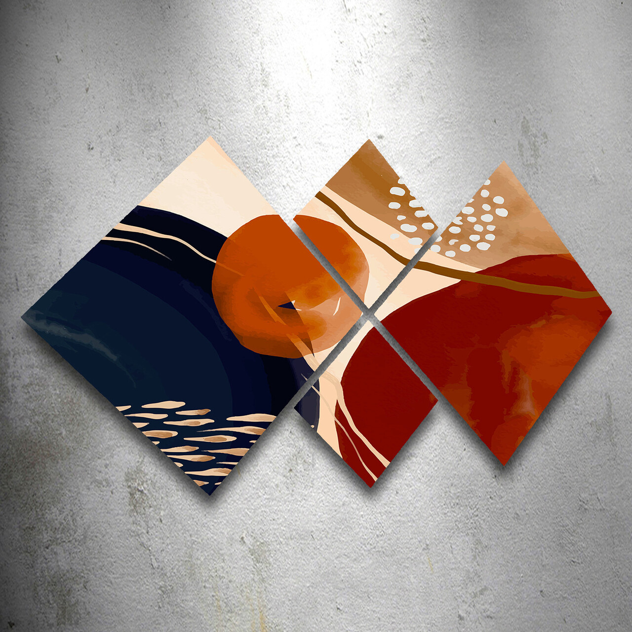 Set 4 tablouri decorative, 4MDF18504977082, MDF, Imprimat UV, Multicolor - 1 | YEO
