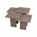 Masuta pentru living, Homitis, Grade - Dark Oak, 40x40x45 cm