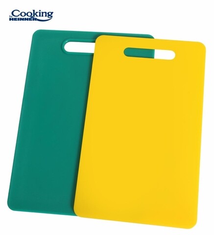 Set 2 tocatoare heinner, plastic, verde/galben