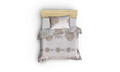 Lenjerie de pat pentru o persoana (FR), Daisy - Brown, Pearl Home, Bumbac Ranforce