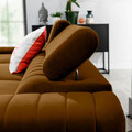 Coltar extensibil stanga 3 locuri ELTAP, LT-45LO, Grayson, 278x205x92 cm, lemn/poliester, mustar