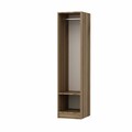 Dulap pentru haine, Minerva, Minar Kale, Alb / Dore