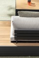 Set mobilier pentru gradina/terasa 5 piese Sven, Bizzotto, aluminiu/placaj/poliester, gri carbune