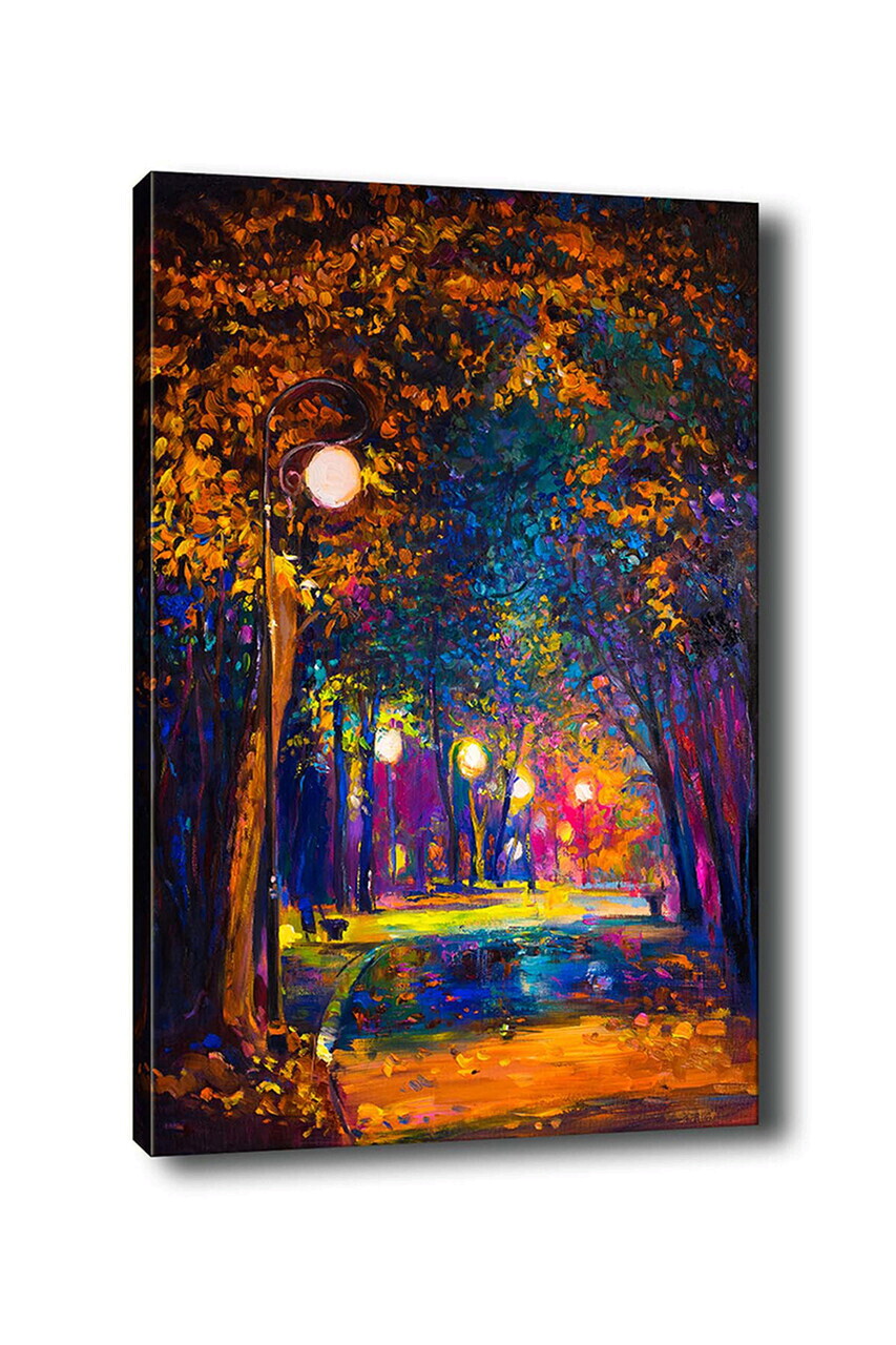 Tablou decorativ, Kanvas Tablo (70 x 100), Canvas, Rama din lemn (grosime 3 cm), Multicolor — imaginea 2