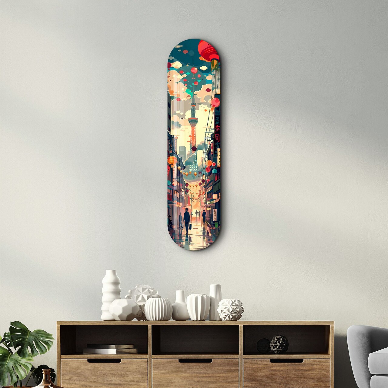 Tablou decorativ Tokyo Dimensiune: 20 x 80 cm Multicolor