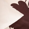 Lenjerie de pat King Size, Linda, Homla, 3 piese, 200x220 cm, microfibra din poliester, crem/maro