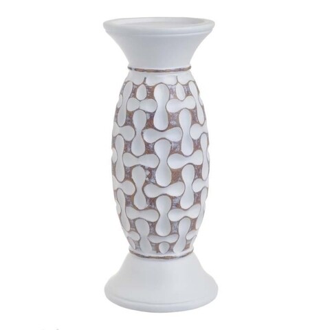 Suport de lumanare InArt, 14x32,5 cm, alb