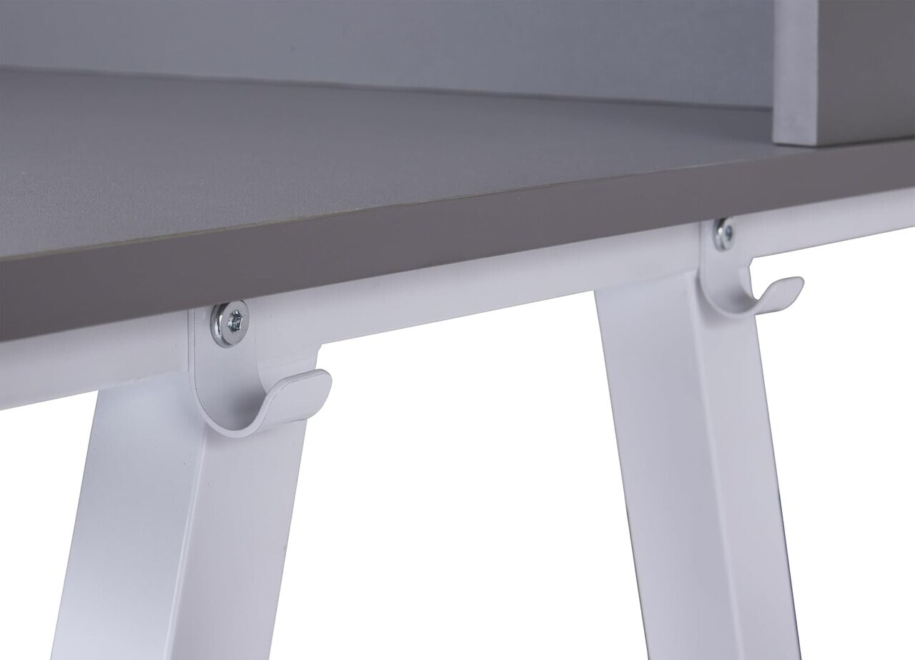 Birou pentru copii Emmelie, Inter Link, 80x60x85 cm, MDF, alb/gri - view 4
