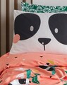 Set cuvertura pique Single, Panida - Pink, EnLora Home, Bumbac