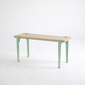 Banca, Logg, Khalkeus , 90x45x30 cm, Lemn / Verde menta