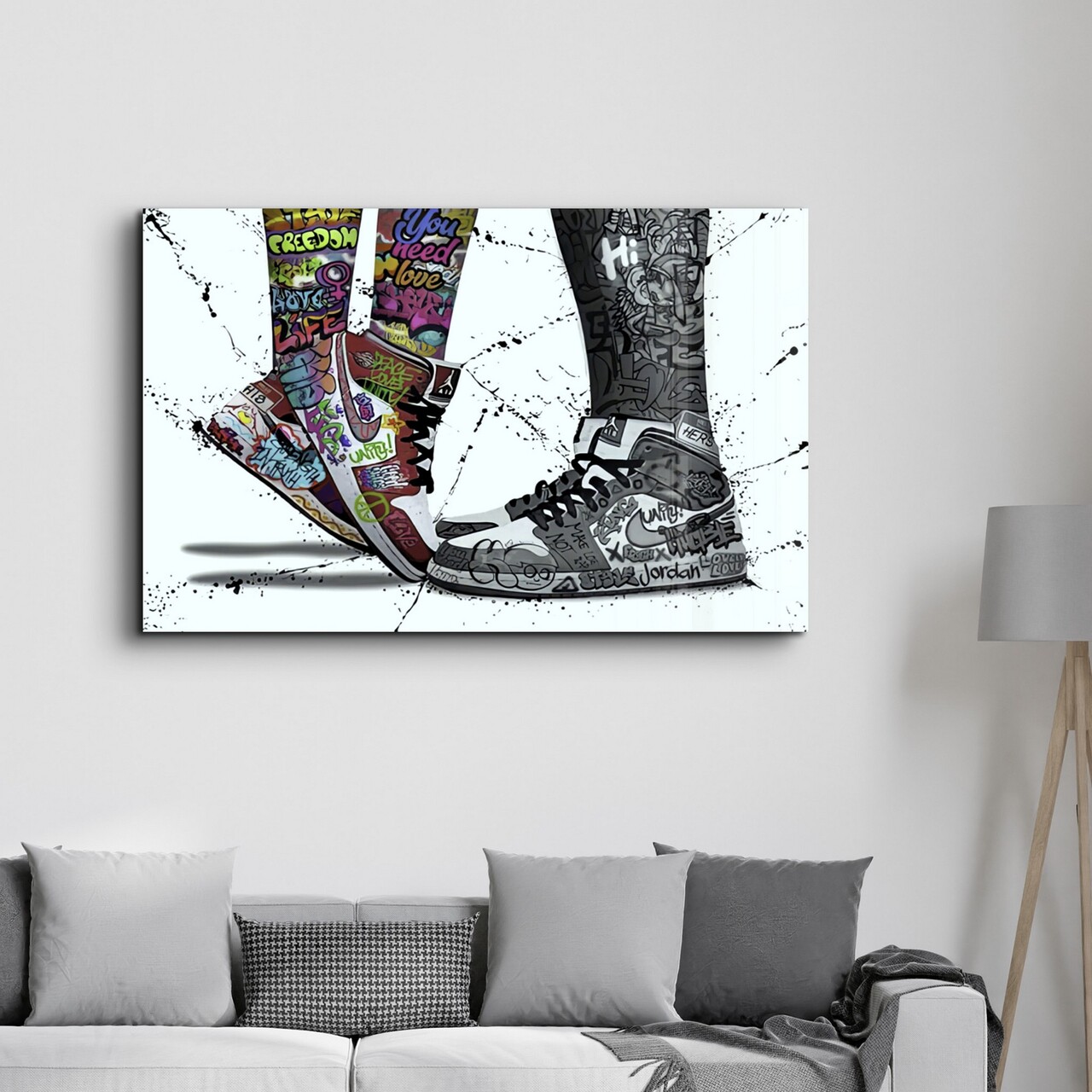 Tablou decorativ, OGLS-8080, Dimensiuni: 46 x 72 cm, Multicolor - view 3