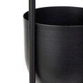 Suport pentru 3 ghivece Floero, Homla, 49x14x80 cm, metal, negru