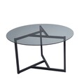 Masuta de cafea Trio Sehpa, Neostill, D75x42 cm, negru/fumuriu