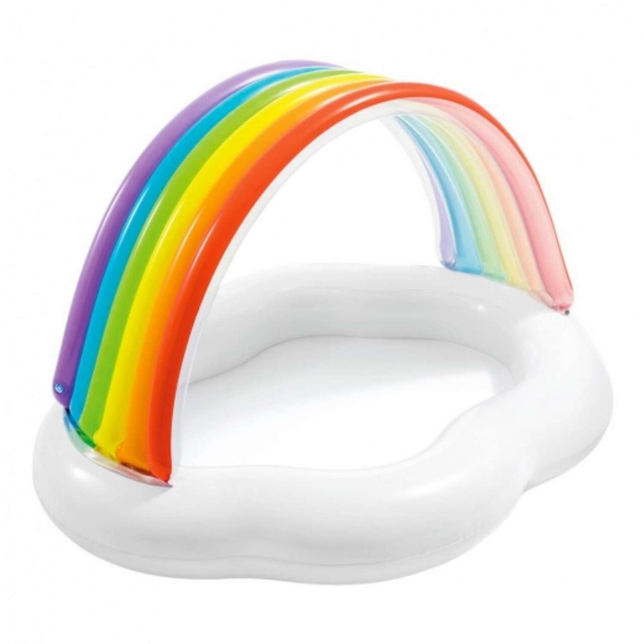 Piscina Gonflabila Pentru Copii Rainbow, Intex, 142x119x84 Cm, 82 L, PVC, Multicolor