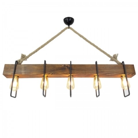 Candelabru All Design, handmade, 100x11x55 cm, Walnut Black Beige All Design