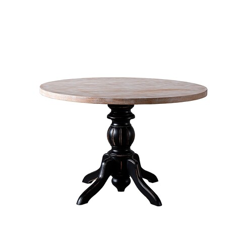 Masa, Fairfax, Albero32, 115x115x75 cm, Picioare: 100% LEMN DE FAG, Negru