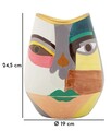 Vaza decorativa Piccassy Fat, Mauro Ferretti, 19x24.5 cm, ceramica, multicolor
