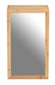 Dulapior cu oglinda pentru baie, Wenko, Bambusa, 35 x 60 x 14 cm, bambus/sticla, natur