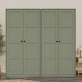 Dulap pentru haine, Hanah Home, Lucas 1600-242, 188x190x60 cm, Verde