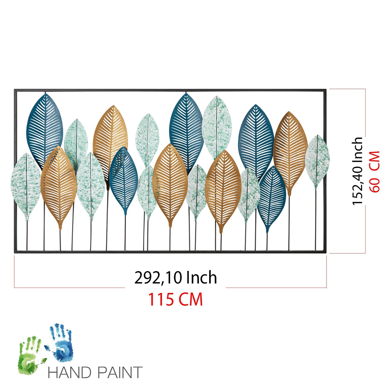 Decoratiune de perete, Bilge, Dimensiuni: 115 x 3 x 60 cm, Multicolor - view 8