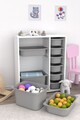Dulap multifunctional, Estella, Zen 2D2K6U, Alb/Gri