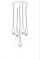 Lustra, Avonni, 683AVN1180, Metal, Maro antichizat