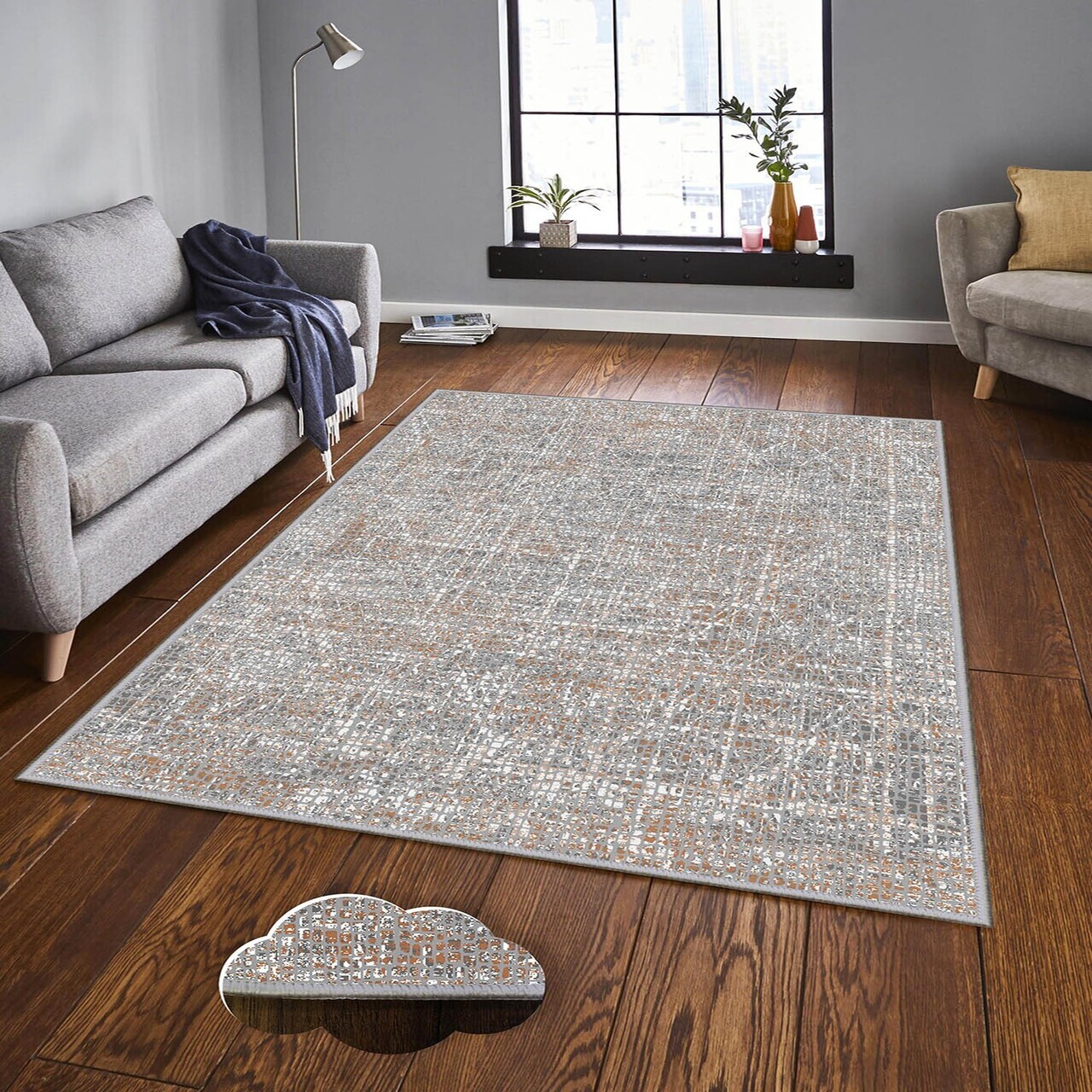 Covor Eexfab1168 120x180 cm Poliester Multicolor