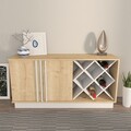 Bufet, Zena Home, Luna, Stejar Safir / Alb