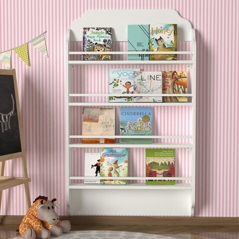 Biblioteca Montessori, Tera Home, 80x12x120 Cm, Alb