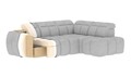 Coltar extensibil dreapta 4 locuri ELTAP, RT-24XIL, Falconn, 258x208x107 cm, lemn/poliester, portocaliu