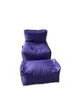 Set fotolii tip puf (2 piese), Pufito, 535PFT1213, Poliester, Mov