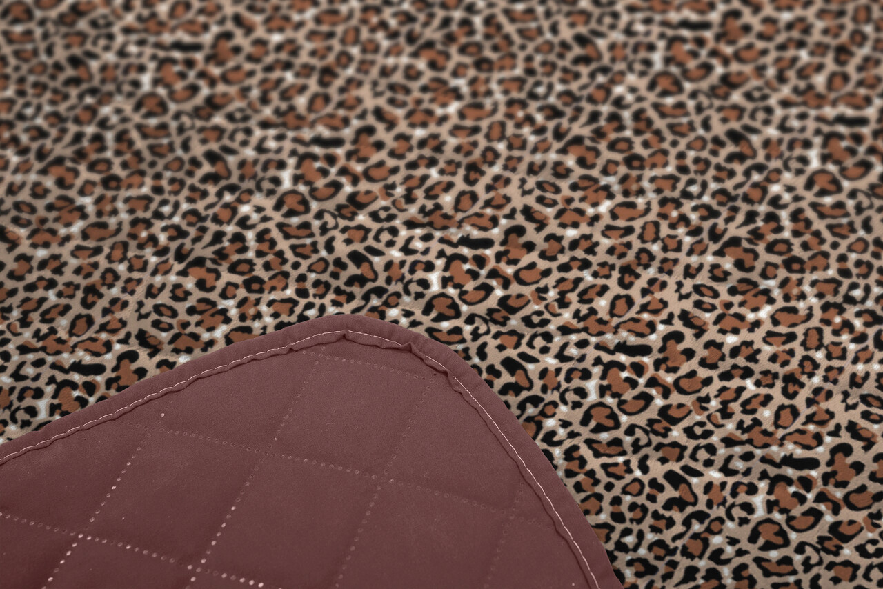 Cuvertura Matlasata Cocolino, Alcam, Leopard, 210x220 Cm