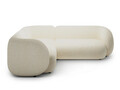 Coltar stanga 4 locuri, Kate, Micadoni, 252x220x76 cm, tesatura structurata, bej deschis