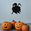 Decoratiune de perete, Halloween 8, Metal, Dimensiune: 45 x 53 cm, Negru