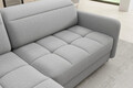 Coltar extensibil stanga 3 locuri ELTAP, LT-04ROY, Barea, 208x160x100 cm, lemn/poliester, gri deschis