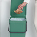 Cos de gunoi, Brabantia, Sort&Go, 40 L, 34.5x26.8x62 cm, polipropilena, verde brad