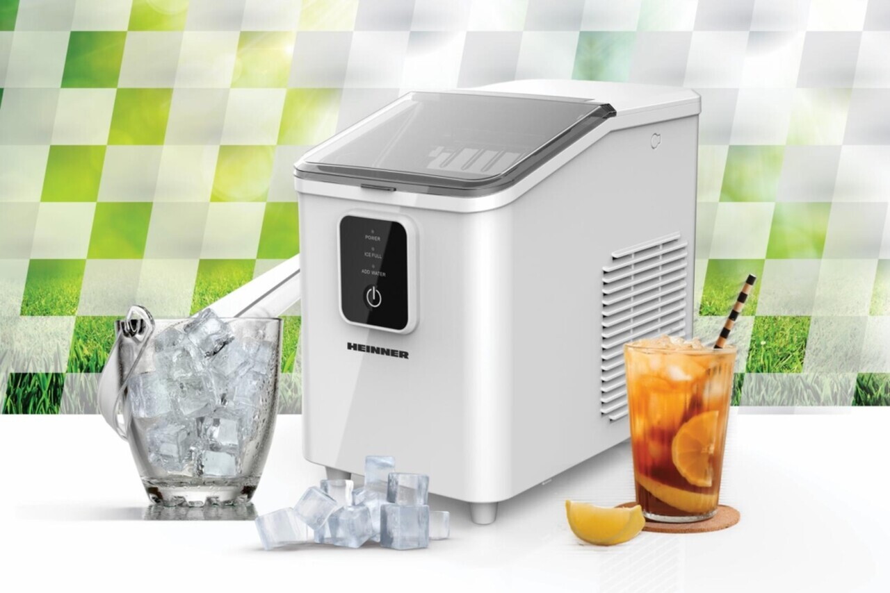 Masina pentru cuburi de gheata Frosty Breeze, Heinner, 120W, 0.8L, alb