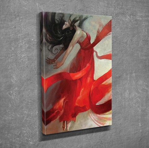 Tablou decorativ, dc270, canvas, lemn, multicolor
