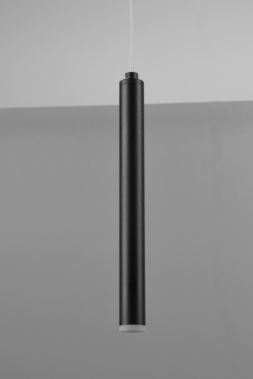 Lustra Tubular, TRIO, 40x150 cm, 2.8W, 11x SMD, metal, negru mat