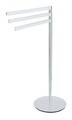 Suport prosoape baie, Wenko, Polvano, 54.5 x 89 x 30 cm, inox, gri