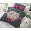 Lenjerie de pat pentru doua persoane I love Paris, Royal Textile, 100% bumbac