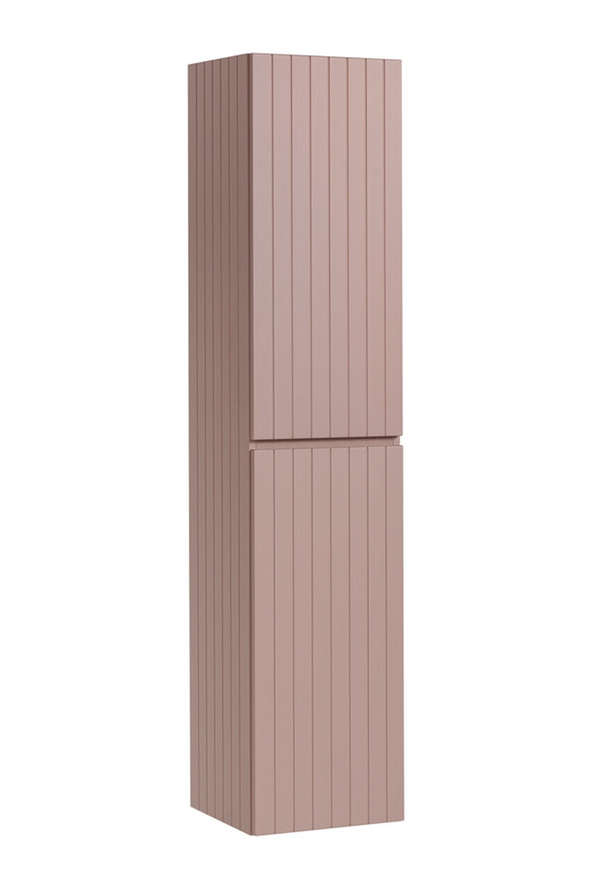 Set mobilier baie Iconic Rose 80 cm, dulap inalt, masca cu lavoar si oglinda, Comad, MDF/PAL, roz - view 6