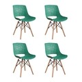 Set 4 scaune Fizzy, Heinner, verde