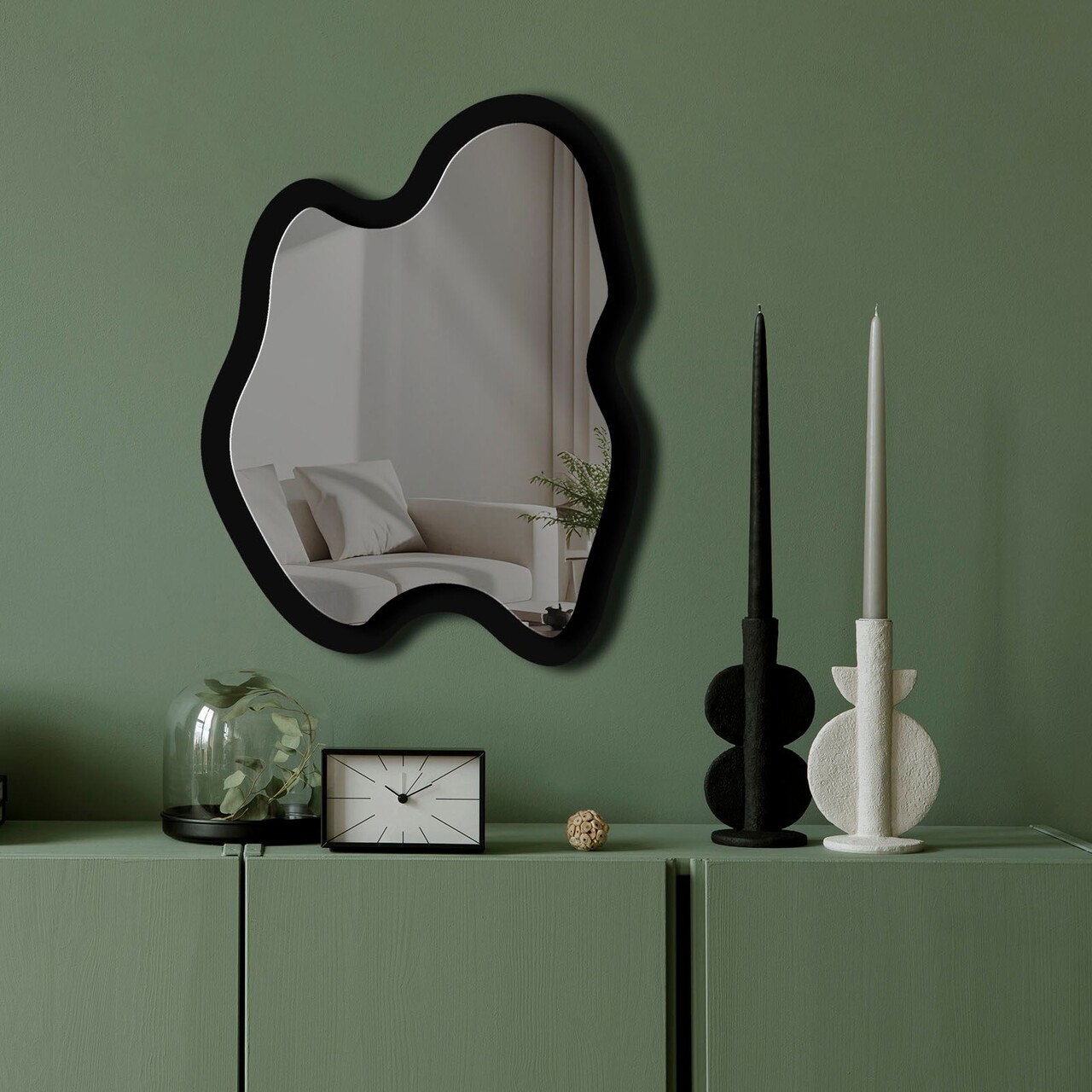 Oglinda decorativa Ozgl505 Partea de jos: 100% EVA (Grosime: 10 mm) Afumat